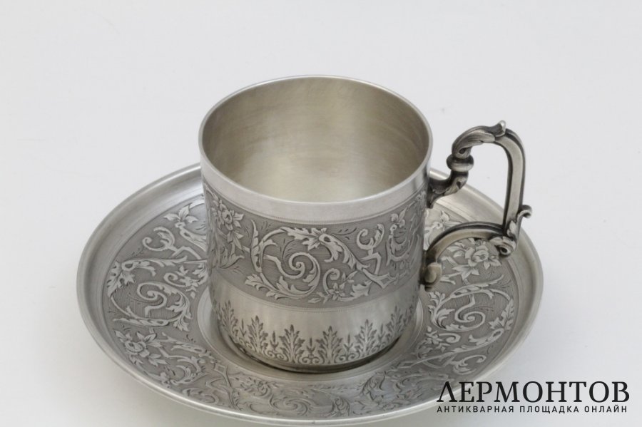 Кофейная пара. Серебро 950 пробы. Франция