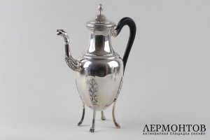 Чайный и кофейный сервиз Savary et Fils. Серебро 950 пробы. Франция, нач. XX века.