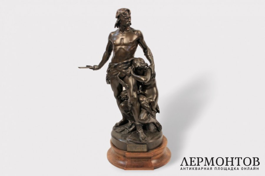 Скульптура. Защитник дома. Бронза Emile-Andre Boisseau. Франция 