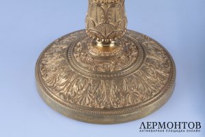 Парные подсвечники в стиле русского Ампира. Россия, СПб, 1820 - 1830-е гг. Бронза. 