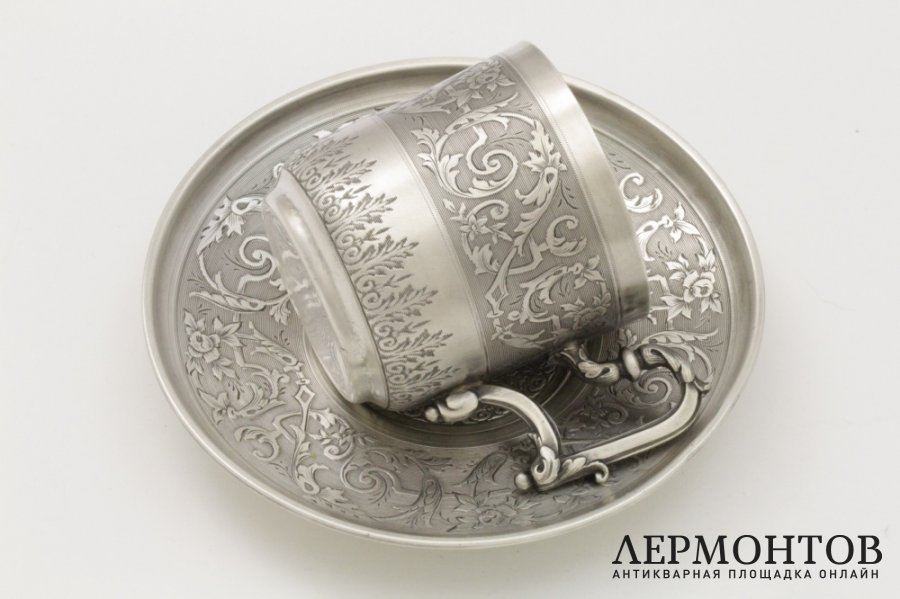 Кофейная пара. Серебро 950 пробы. Франция