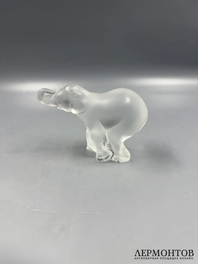 Статуэтка «Слонёнок». Хрусталь, Lalique, Франция