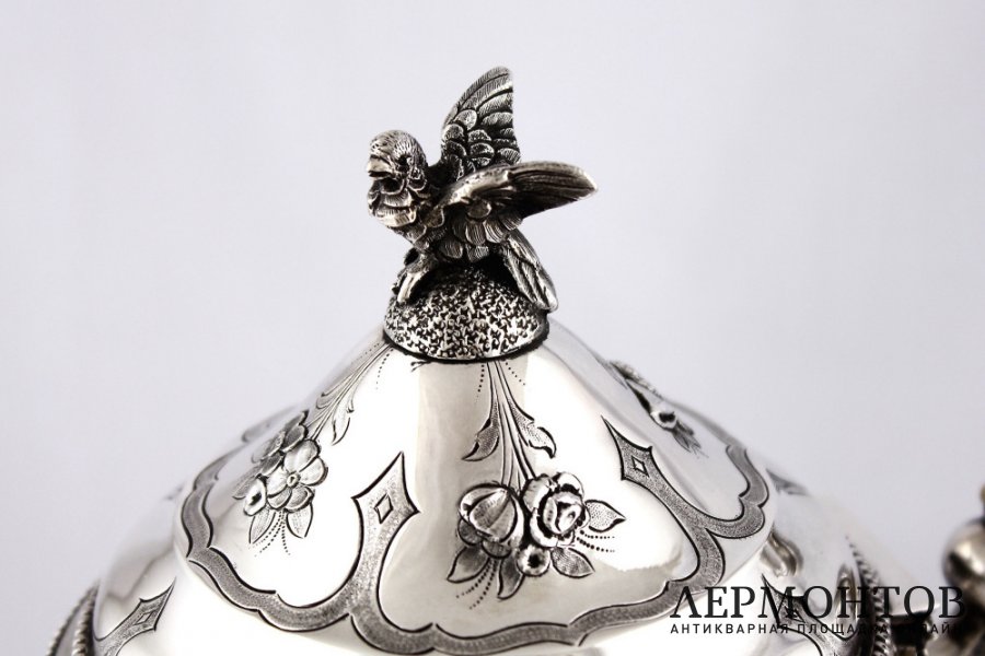 Чайный сервиз WOLFERS FRERES. Серебро 800 пробы. Бельгия, Брюссель. XIX в.