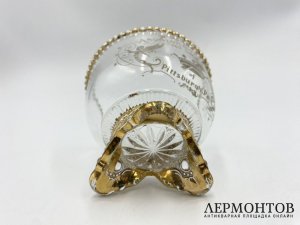 Сахарница креманка с масонской символикой Ордена Тамплиеров Йоркского устава.1898 г.