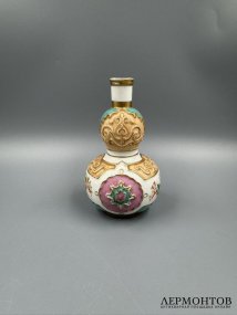 Флакон для духов. Фарфор, роспись, предположительно Россия, конец 19 века