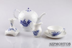 Чайный сервиз на 4 персоны. Royal Copenhagen. Дания, XX в.