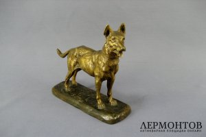 Овчарка. Бронза. Западная Европа. Автор модели J. Silliers. Рубеж XIX-ХХ веков.