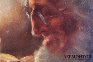 Картина Ювелир.Дерево, масло. Неизвестный художник.Западная Европа, 19 век.