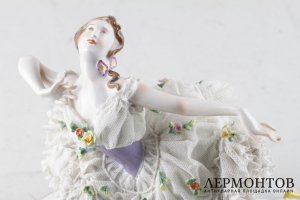 Статуэтка Балерина. Фарфор. Volkstedt. Германия. Нач. XX в.