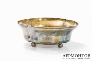 Чайно-кофейный сервиз Губкин. Серебро 84. Российская империя