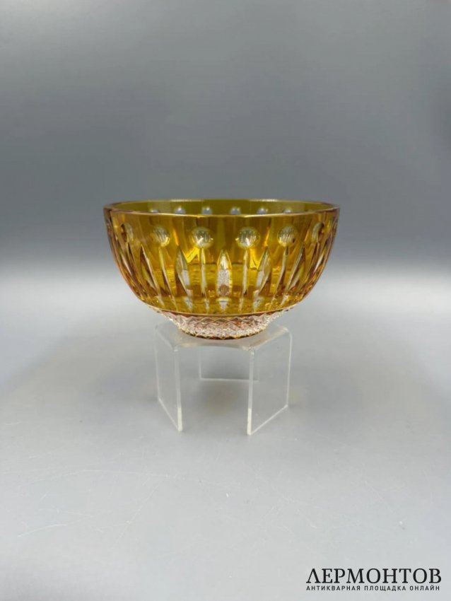 Набор из 6 пиал «Tsar». Цветной хрусталь, Faberge, Франция