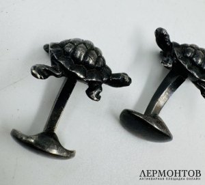 Запонки «Черепахи». Серебро 925 пробы, Ralph Lauren, США