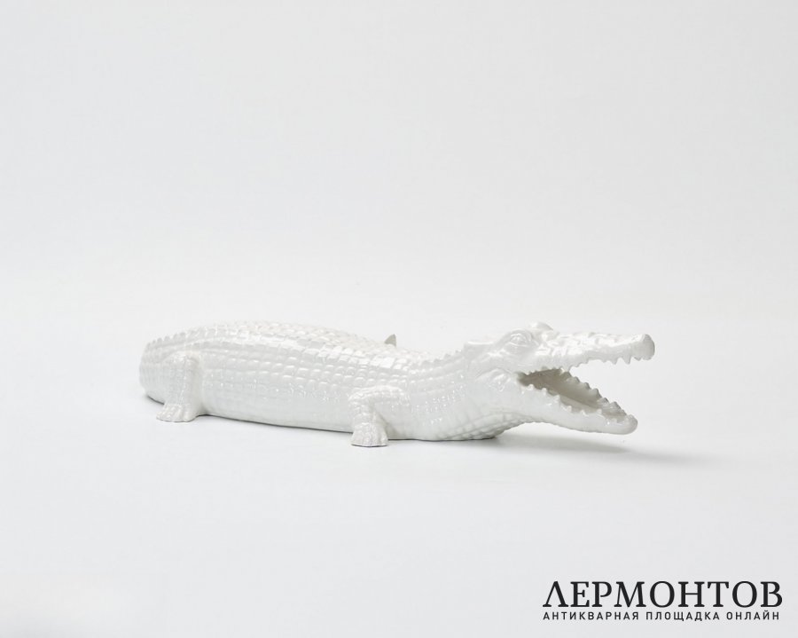 Статуэтка «Крокодил». Керамика, G.B.C. Ceramiche, Италия, 1970-е годы