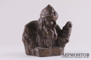Бюст Ф.Шаляпин в роли Ивана Грозного. Терракота, тонировка. Россия.