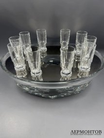 Набор для водки и икры «Harcourt Abysse». Хрусталь, Baccarat, Thomas Bastide