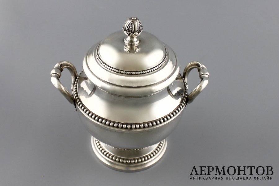 Сахарница в стиле ампир. Lappara. Серебро 950 пробы. Франция, 1900-е гг.
