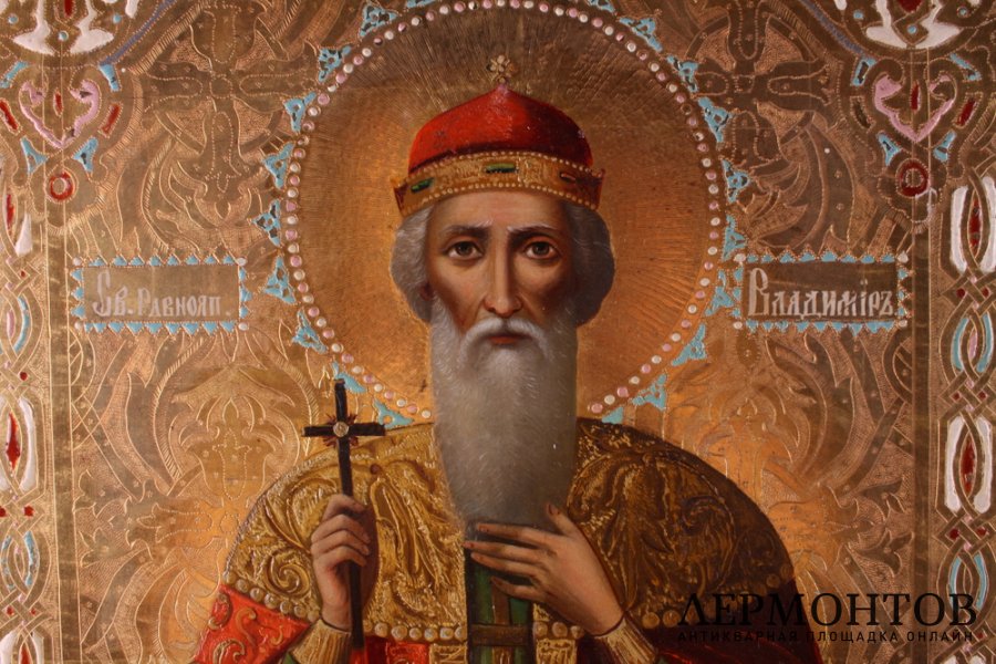 Икона Князь Владимир. Россия, конец 19 в.