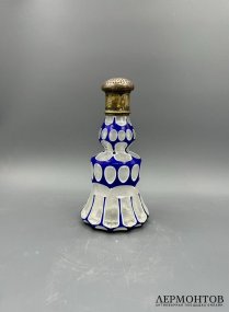 Ёмкость для специй. Двухслойное стекло, латунь, Россия, конец 19 — начало 20 века