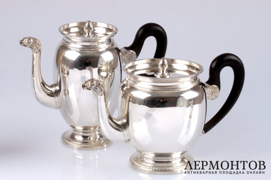 Чайно-кофейный сервиз Henin et Cie. Серебро 950. Франция