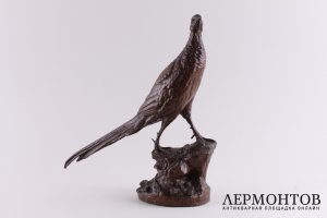 Скульптура Фазан. Франция, Париж, автор модели Bureau, 2 пол.19 века. Бронза.