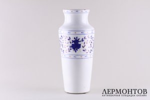Ваза Синие цветы. Фарфор, кобальт. СССР, Кировский фаянсовый завод, 1927-35