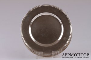 СЕРВИРОВОЧНЫЕ ТАРЕЛКИ ALVIN. СЕРЕБРО 925 пробы. США