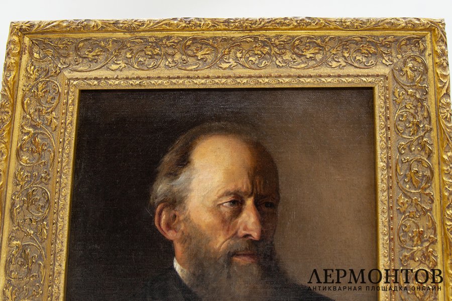 Владимиров И.А. Портрет бородатого мужчины. Российская Империя, 1888 г. Холст, масло.