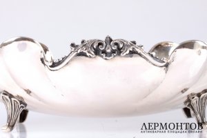 Ваза для фруктов рококо. СЕРЕБРО 800. Италия