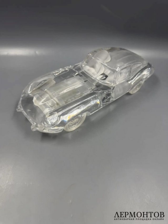 Модель автомобиля «Jaguar E-Type». Хрусталь, Daum, Франция, конец 20 века
