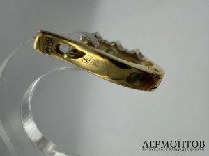 Серьги-дорожки с бриллиантами. Золото 750 пробы