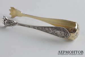 Набор для закусок. E. Ernie. Серебро 950 пробы, золочение. Франция, XIX в.