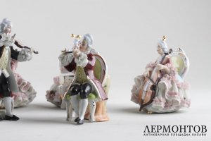 Статуэтки Оркестр. Фарфор. Wilhelm Rittirsch Porcelain. Германия. XXв.