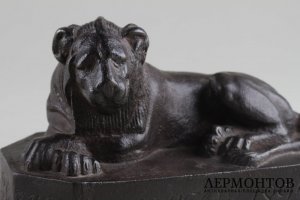 Статуэтка Лев. Бронза. Российская империя. Верх-Исетский завод. 1824 г.