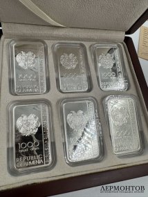 Набор из 6 монет «Армянские монастыри и церкви». Серебро 925 пробы, Армения, 2012