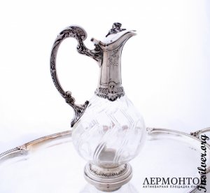 Декантер Canaux. Серебро 950. Франция