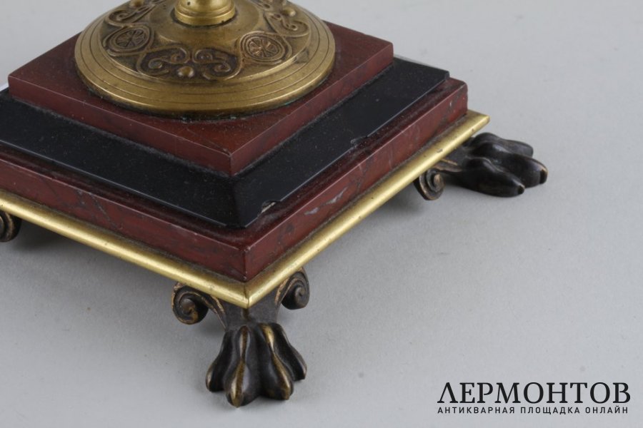 Визитница. Бронза, мрамор. Франция, 1860-80-е гг.