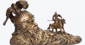 Живая бронзовая скульптура Е.А. Лансере