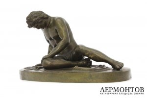 Скульптура Умирающий галл. Бронза. Европа, 2-я половина 19 века.