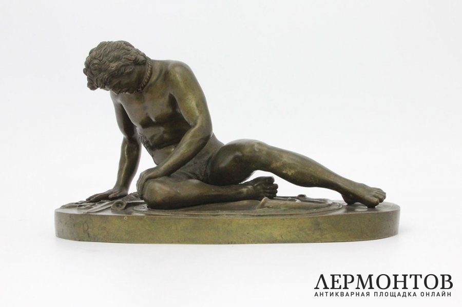Скульптура Умирающий галл. Бронза. Европа, 2-я половина 19 века.