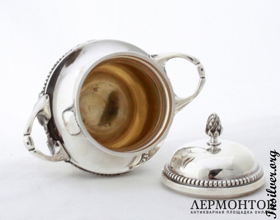 Сахарница. Серебро 950. Франция