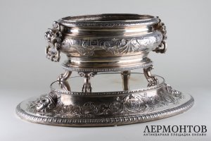 Ваза на подставке. Центрпис. Серебро 826 пробы. Michelsen. Дания.