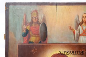 Экспертиза. Икона храмовая. Богоматерь Тихвинская. Россия, вторая пол. XIX в. Масло