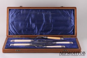 Набор для мяса в родной коробке. Англия, Шеффилд, 1900 г. 