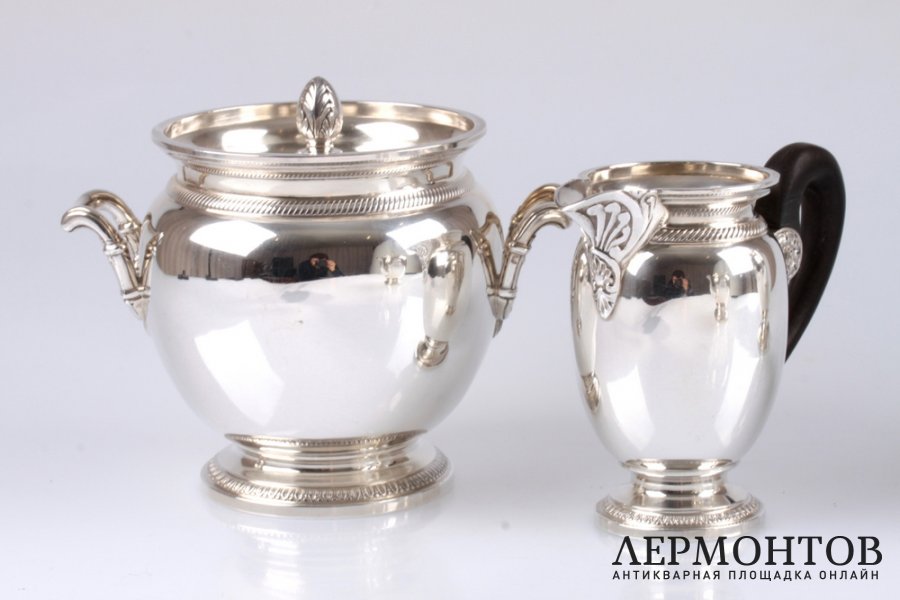 Чайно-кофейный сервиз Henin et Cie. Серебро 950. Франция