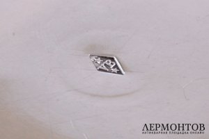 Конфетница с крышкой V.Boivin. Серебро 950. Франция