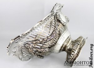 Ваза ажурная. R.F.Fox. Серебро 925. Англия