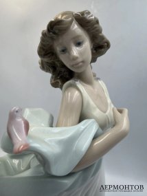 Статуэтка «Летняя серенада». Фарфор, роспись, Lladro, скульптор Regino Torrijos, Испания
