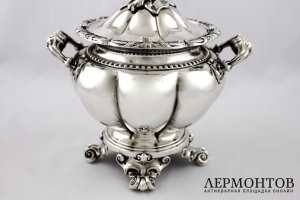 Парные сахарницы. Серебро 950 пробы. Франция, Debain, 1900-е гг.