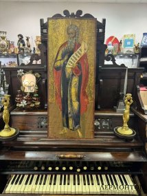 Икона «Святой пророк Иеремия». Дерево, левкас, темпера, Россия, 19 век
