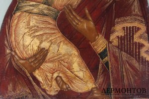 Икона Богоматерь Владимирская. Россия, Палех, нач. 19 в. Дерево, левкас, темпера.
